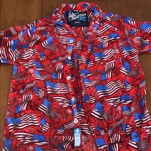 American Flag button down